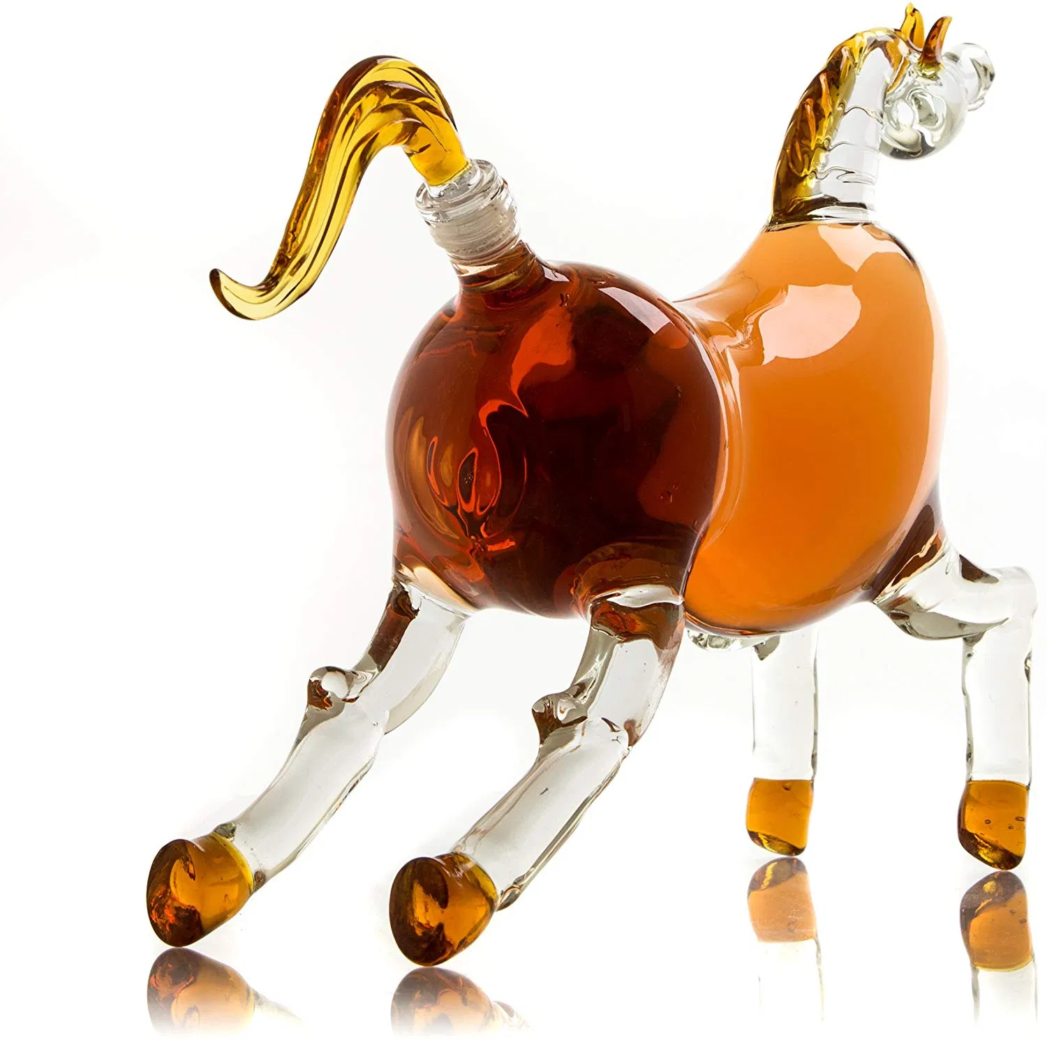Manufacturer Sells Animal Horse Shape High Borosilicate Glass Wine Decanter