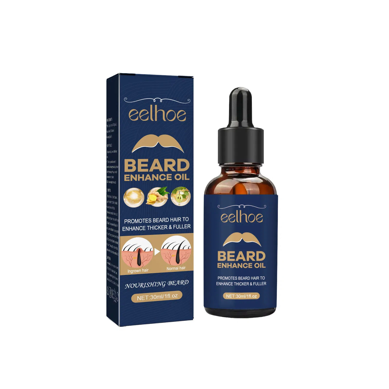 Organic Plant Extract Beard Enhance Oil Nourishing Beard Growth Oil on Sale