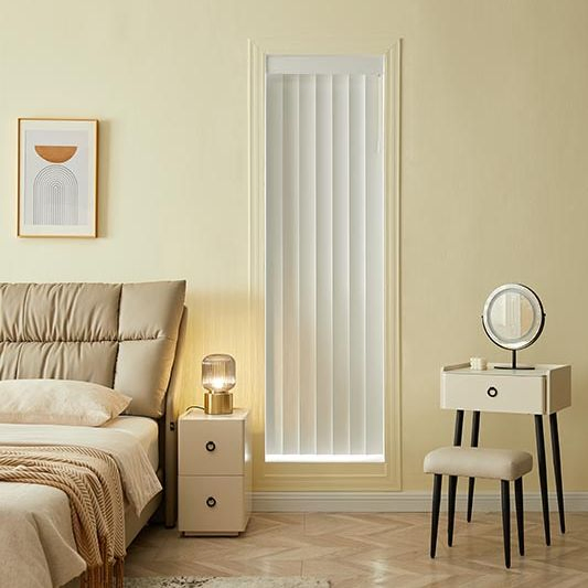 High Grade Large PVC 89mm Vertical Blinds French Window Blinds
