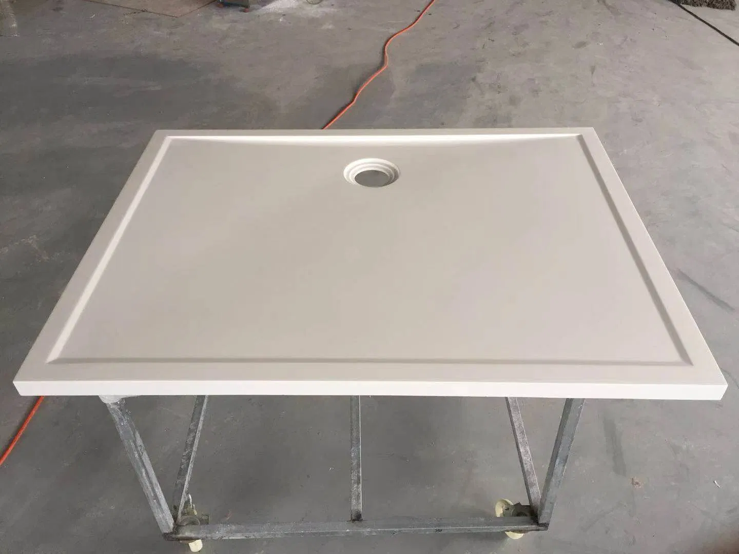 Artificial Get Coat Stone Resin Composite Shower Floor Plate Tray for Bathroom