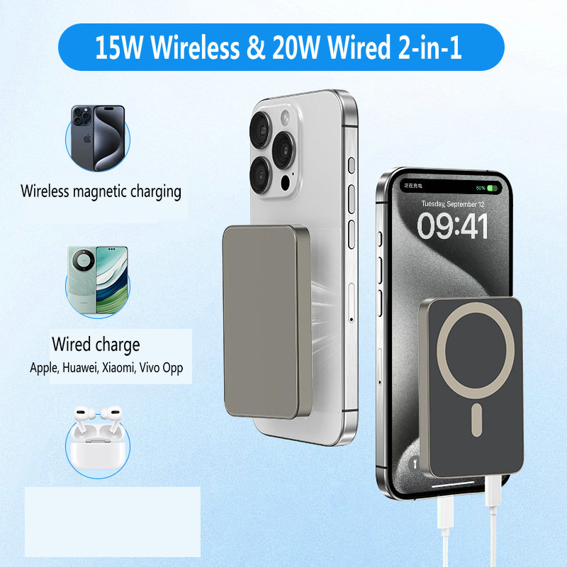 Магнитный пауэрбанк 5000/10000 мАч для iPhone