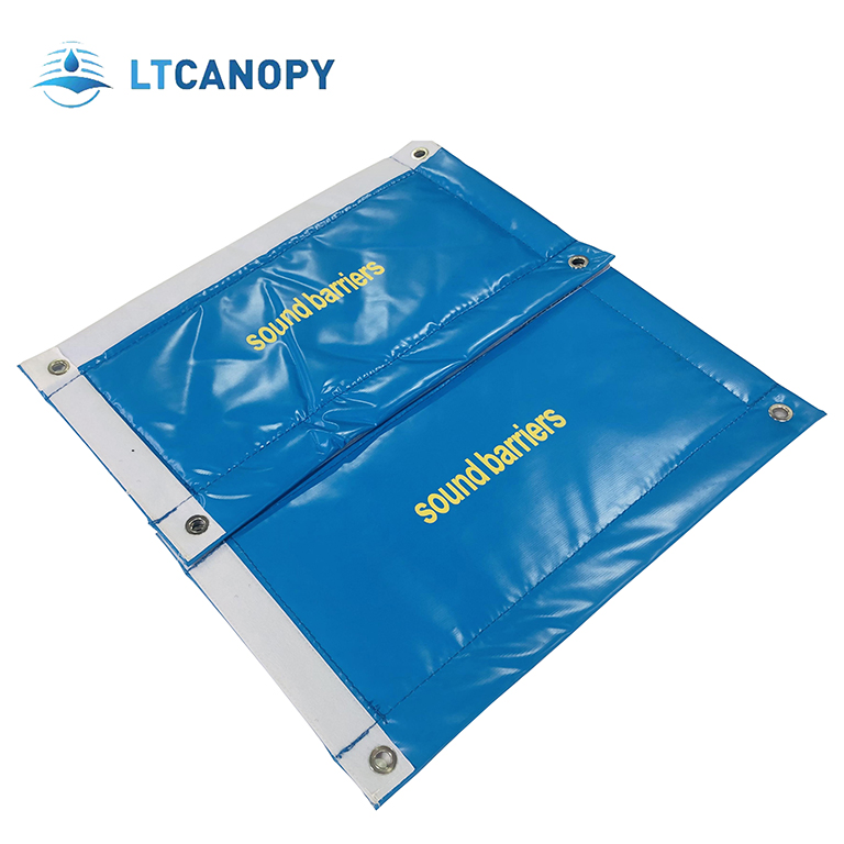 Litong Wholesale Portable Easy Dam PVC Tarpaulin Fabric Noise Decibel Control Sound Barrier Blanket for Building Construction