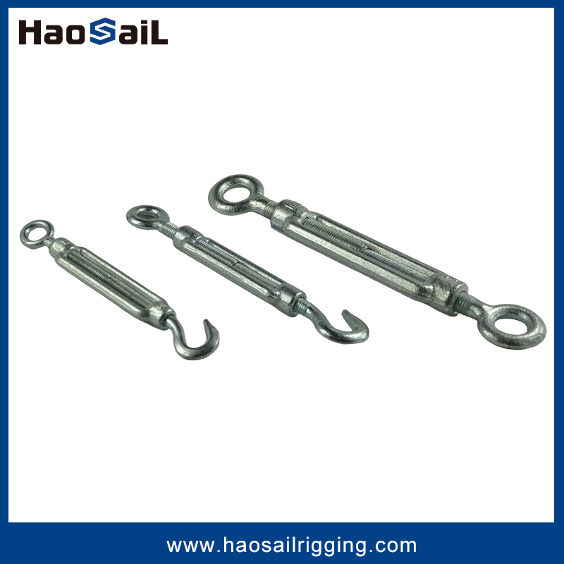DIN 1480 Rigging Hardware/Wire Rope Fastener Fitting/Zinc Plated/Electric/Hot DIP Galvanized Forged Turnbuckle with Eye /Jaw/Hook