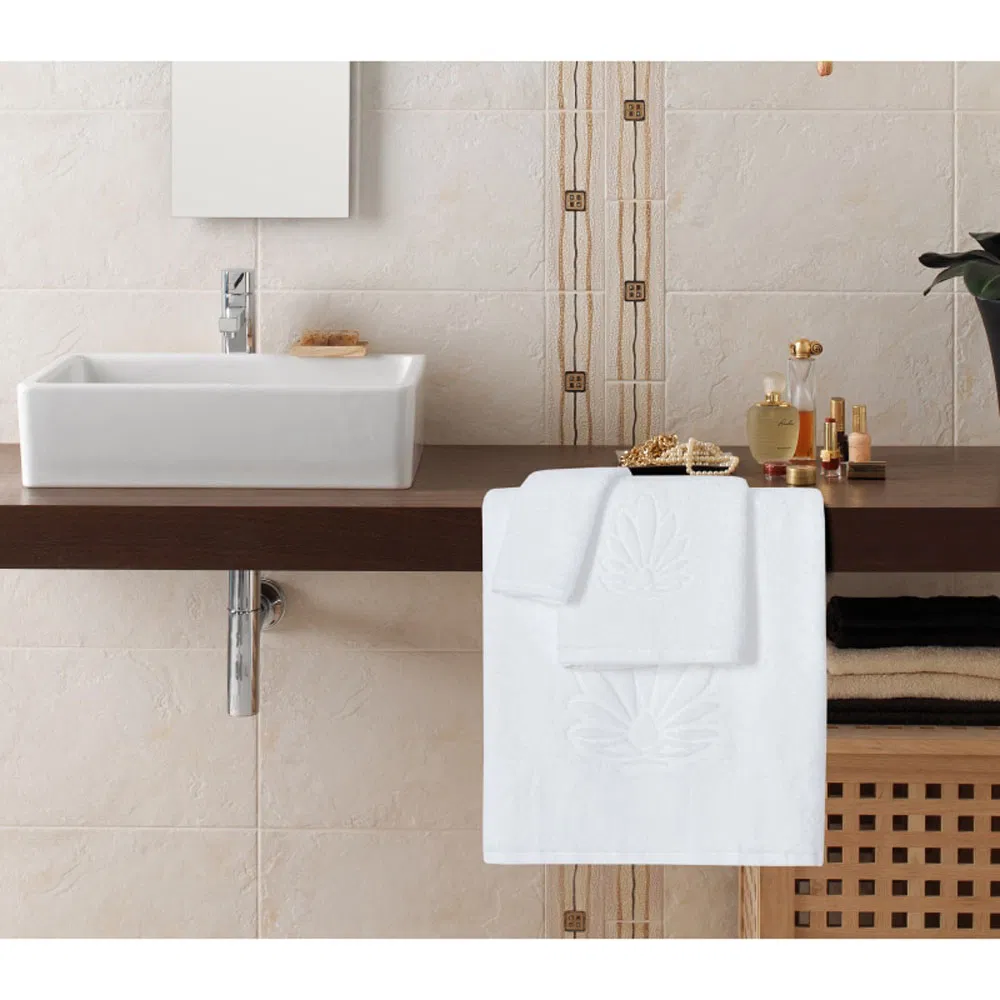 Cotton 180g White Egyptian Cotton Hand Towel for Hotel Sport SPA