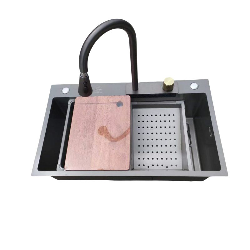 High-End Large Kitchen Sink Multifunctional Double Bowl Stainless Steel Anti-Corrosion 201/304 Undermount Counter