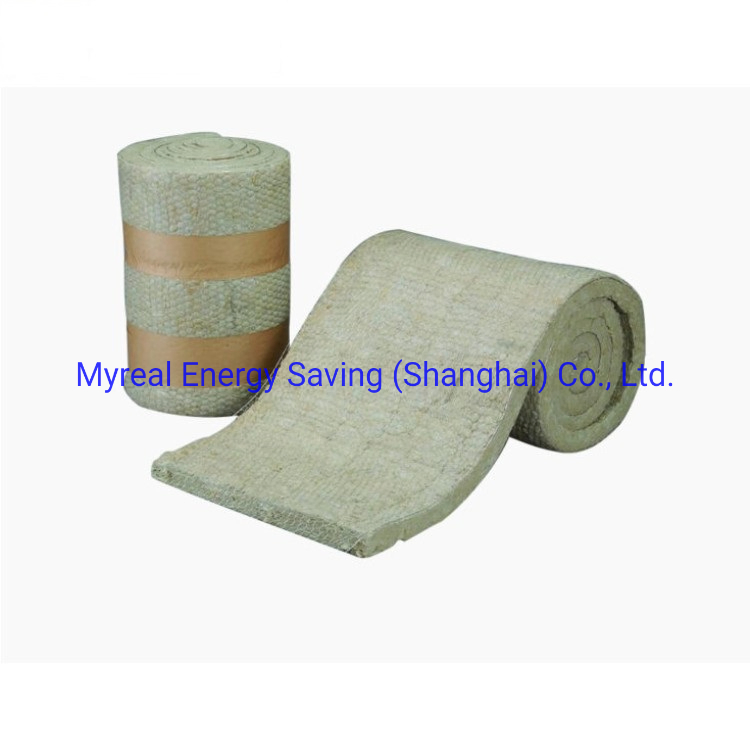 Fireproof Thermal Insulation Rock Wool Insulation Mineral Wool Blanket Wire Mesh for Oven