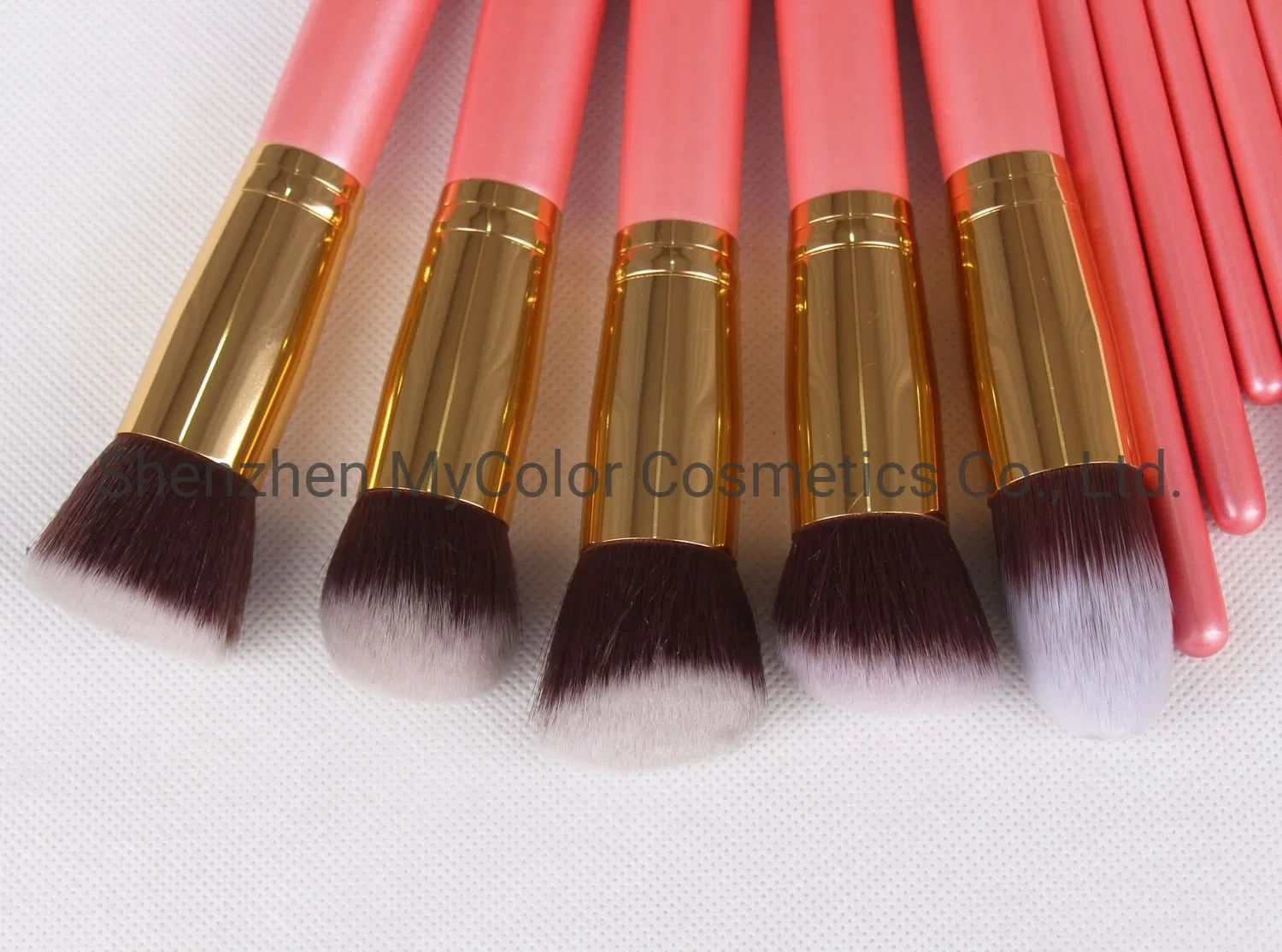14PCS Pink Makeup Brushes Set Premium Powder Brush Foundation Eyeshadow Cosmetic Brush