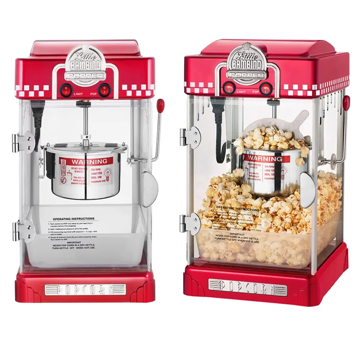 New Commercial Semi-Automatic Popcorn Machine