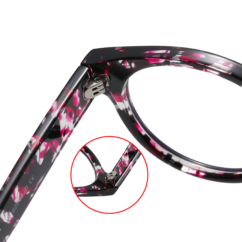 Factory Wholesale High Quality Trend Fashion Retro Anti Blue Light PC Eyeglasses Women Colorful Reading Glasses