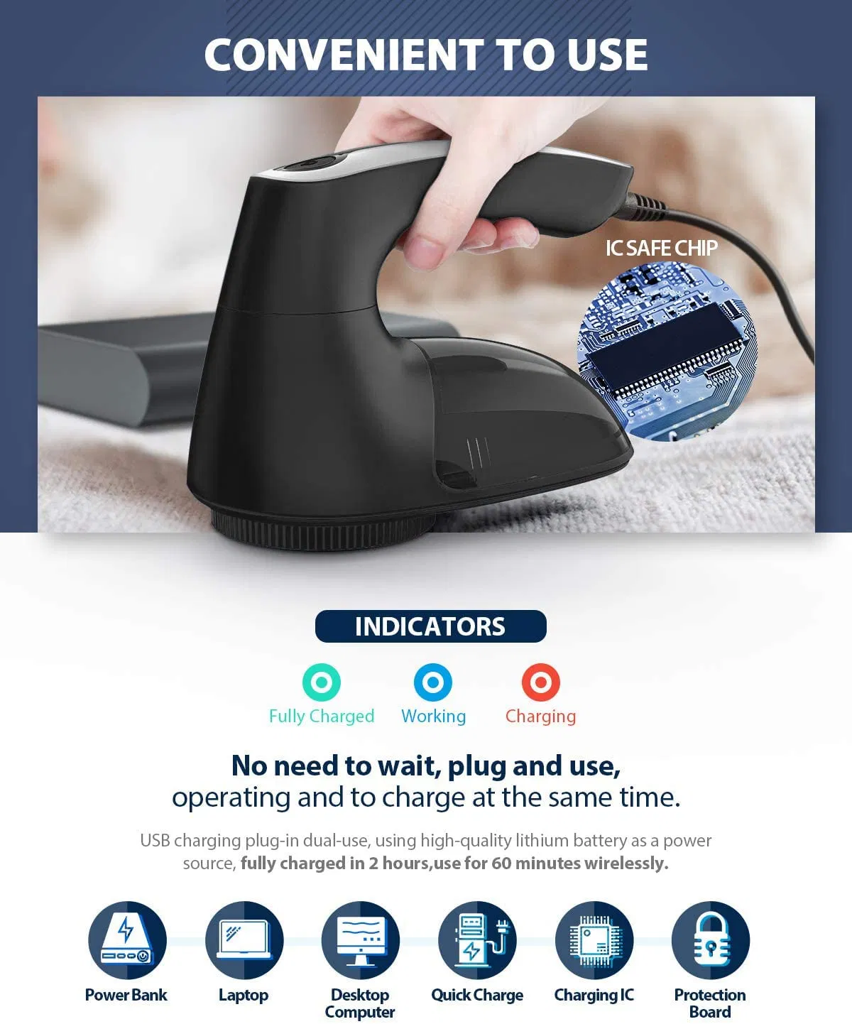 Trimmer De-Fuzzer Sweater Clothes Furniture 2 Blades Extra Fabric Lint Shaver Remover