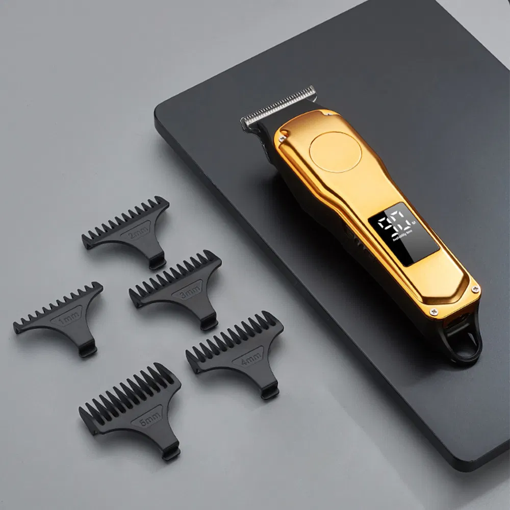 Professional Hair Trimmer Clippers for Men Hair Cutting Professional Cordless Zero Gapped T-Blade Trimmers