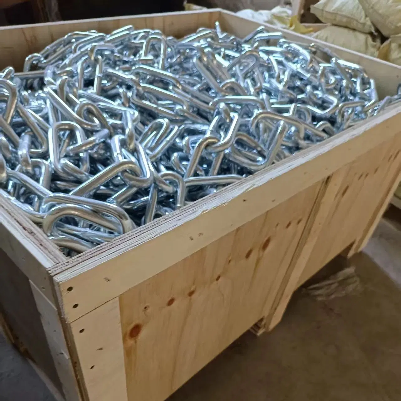 Linyi Smooth Blue Zinc Galvanized Iron 3-12mm Link Chain Rigging Hardware