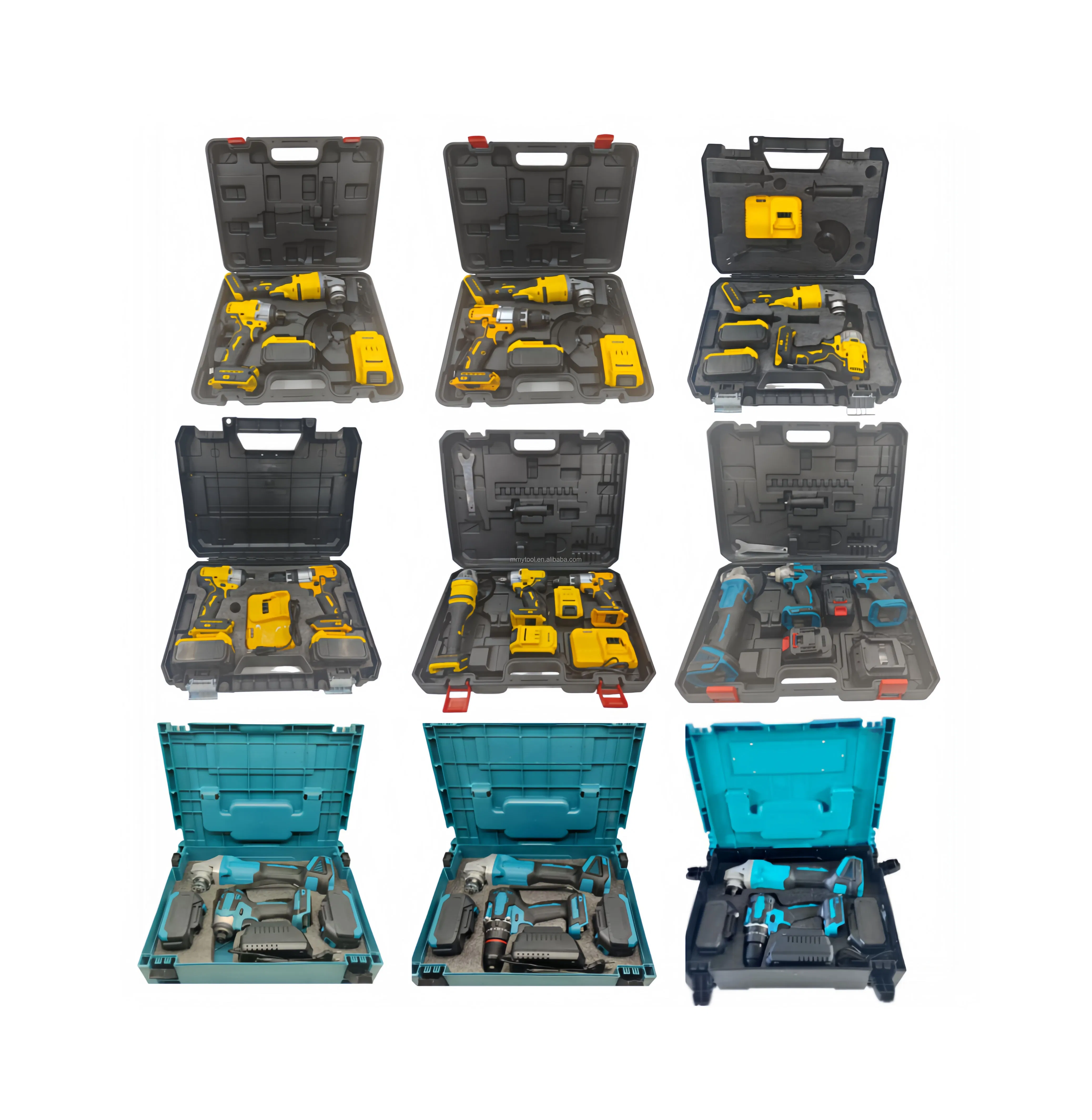 20V Professional Cordless Power Tools Set 21V Power Tools Combo Kit for Construction