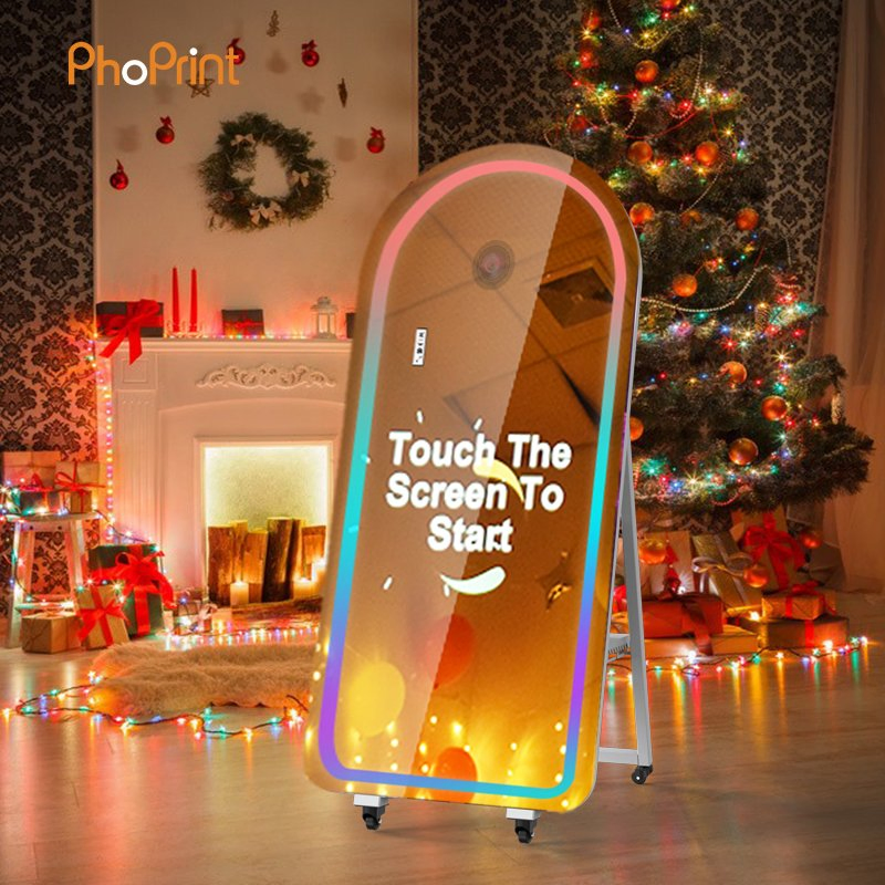Phoprint Touch Screen Retro Self Camera Photo Booth Machine with Printing