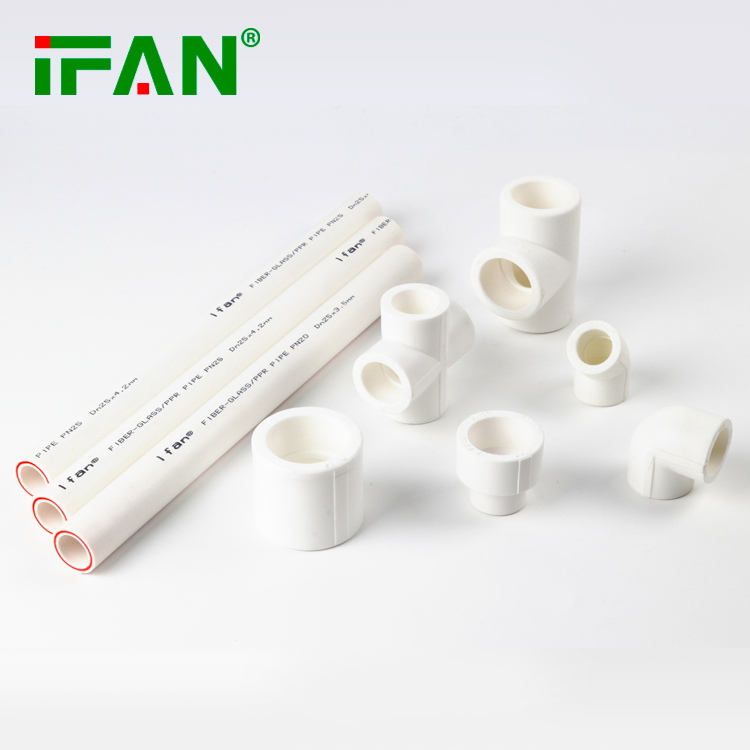 Ifan Guaranteed Quality ISO 15874 Plastic PPR Pipe Fitting 20-63mm Cross Tee PPR Water Pipe Fittings