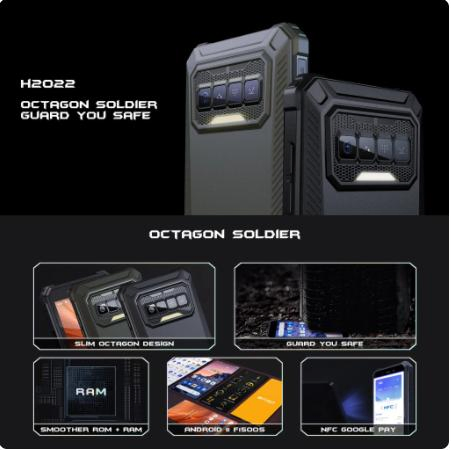 Защищенный смартфон Sunboo 5.5 дюймов HD+, 4G, NFC