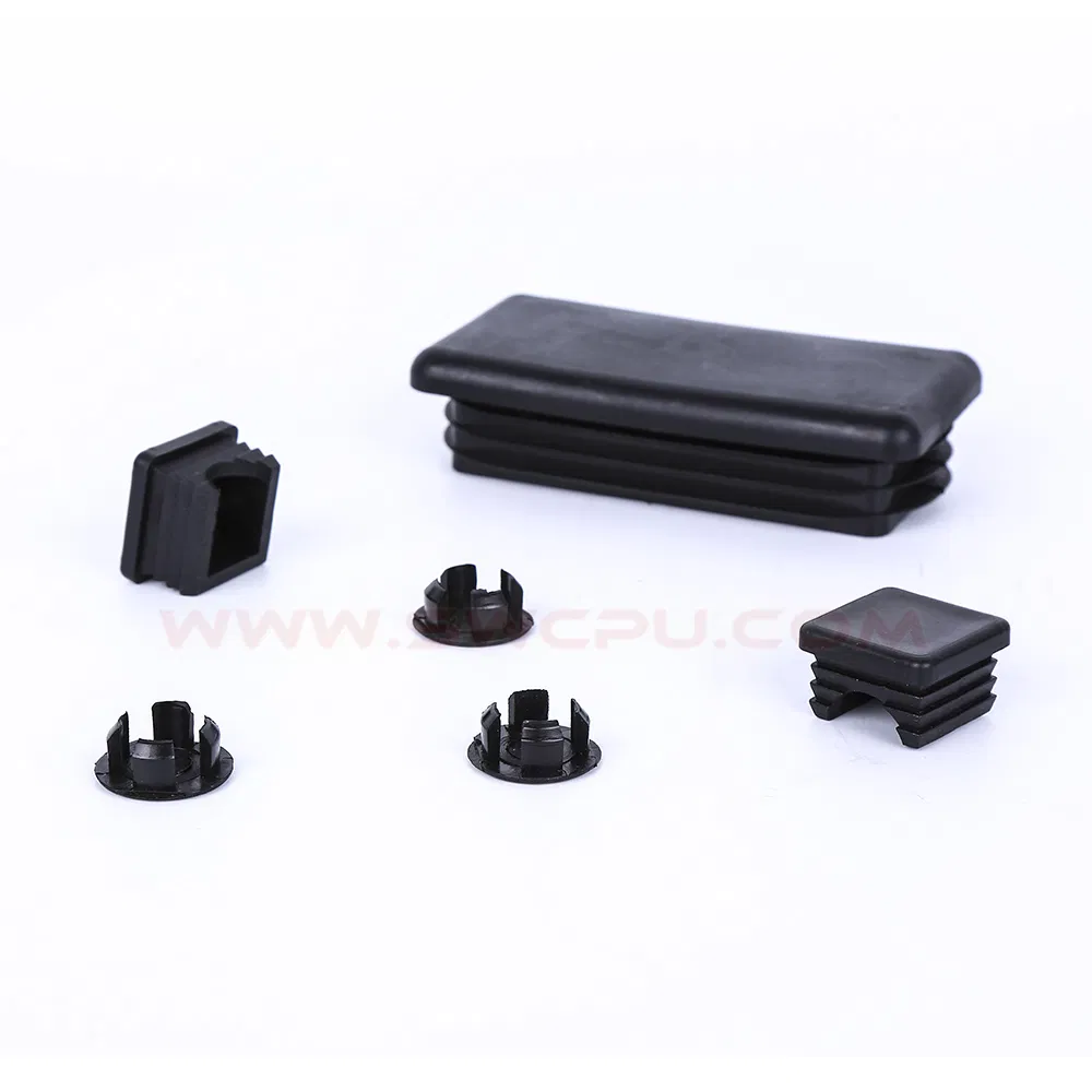 Custom Black ABS Plastic End Caps for Aluminum Extrusion Profiles