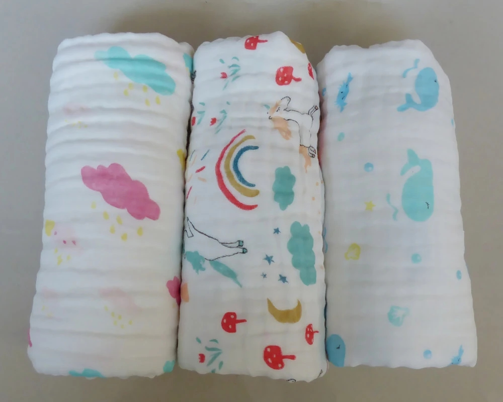 Supersoft & Breathable Pre-Washed Cotton Muslin Baby Blanket
