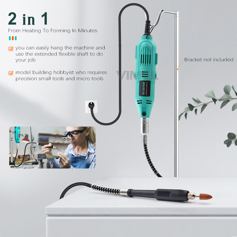 Mini Electric Drill Grinder Pen Handheld Drill Jade Jewelry & Wood Polishing Machine Rotary Tool