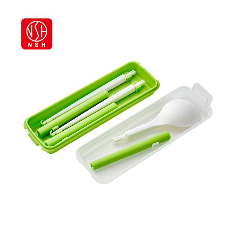 Nsh6065 Whoesae Cutlery Set Portabe Remoyabe Plastic Cutery Set for Outdoor Trave