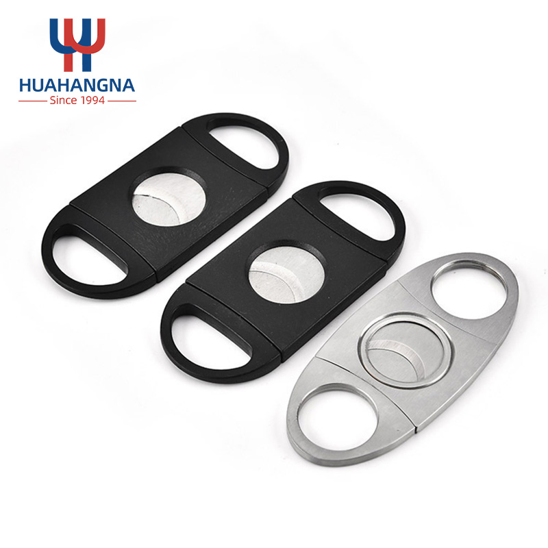 Premium Guillotine Cigar Cutters for Men Stainless Steel Double Blade Set for Effortless Precision Cuts