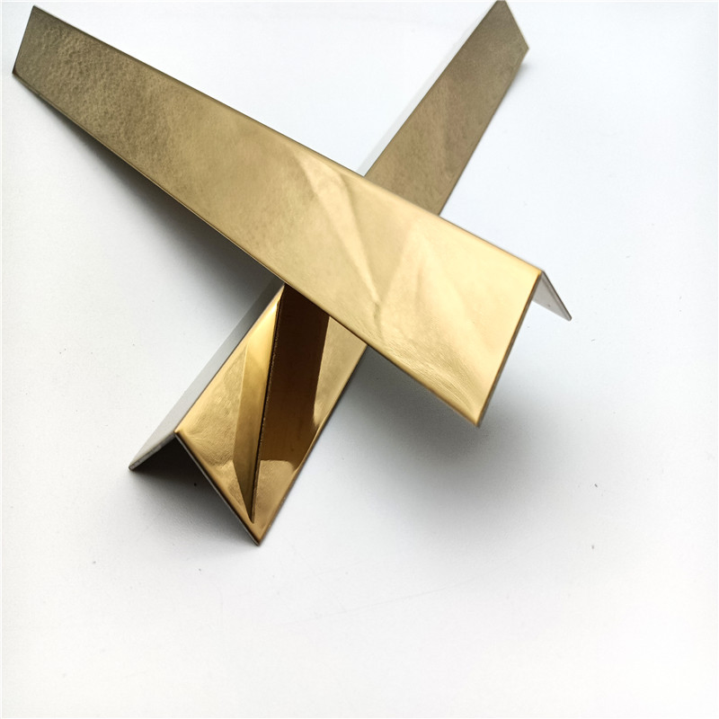 Decorative Color Metal L Shape Stainless Steel Tile Trim for Hotel