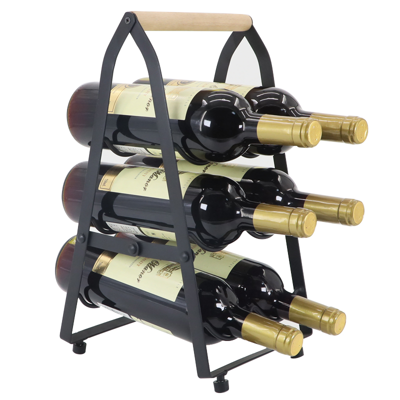 Best Quality Cheap Price Custom Iron Barrel Wholesale Wall Mounted Accessories Cabinet Stainless Storage Wine Holder Bottle Rack