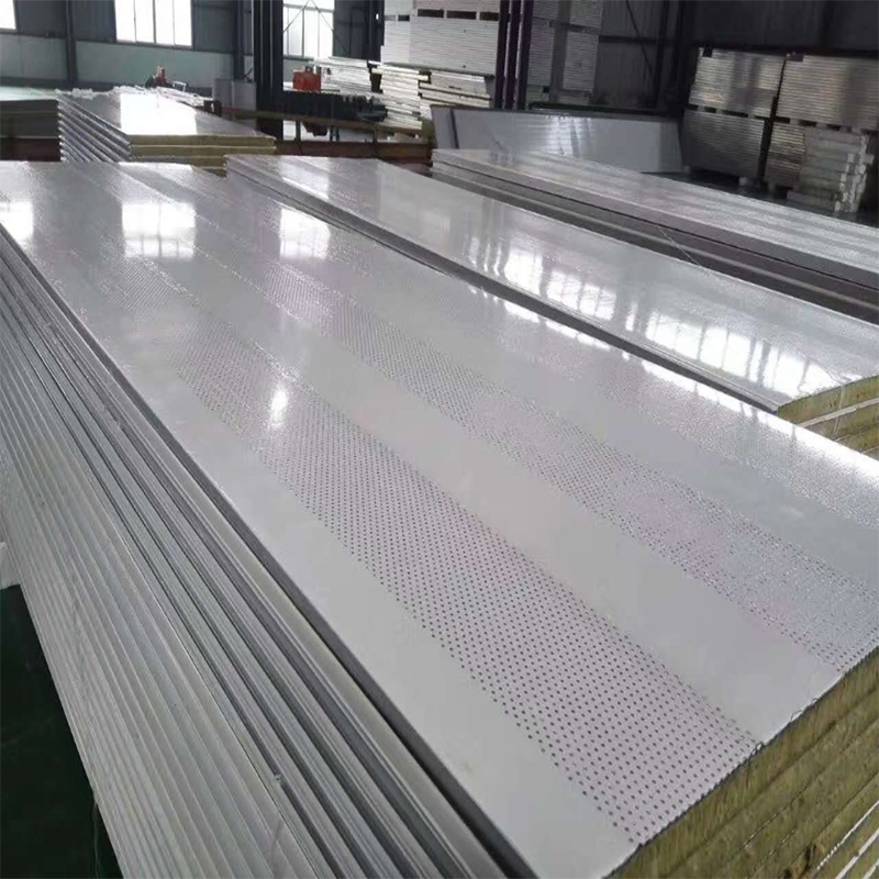 Acoustic Perforated Rock Wool Sound Insulation Sandwich Panel
