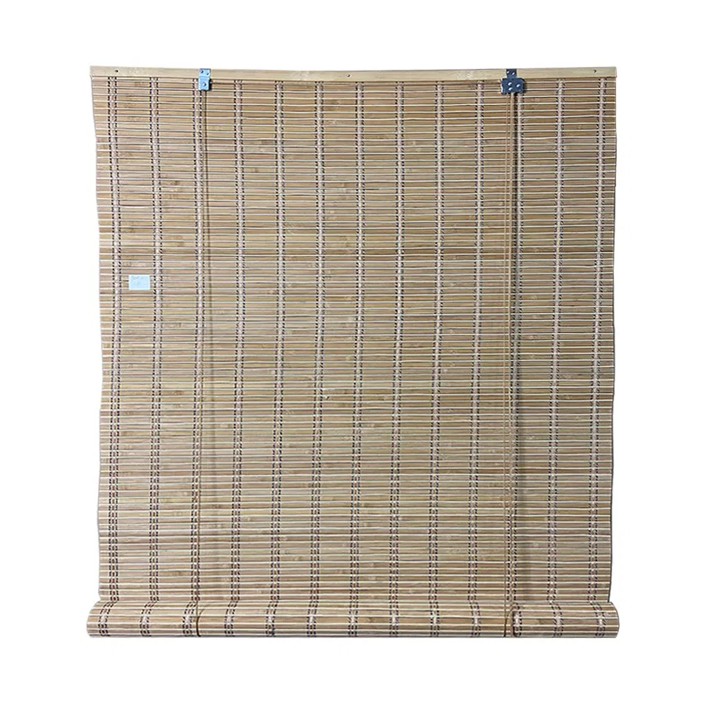 Light Brown and Dark Brown Bamboo Blind for Outdoor Use