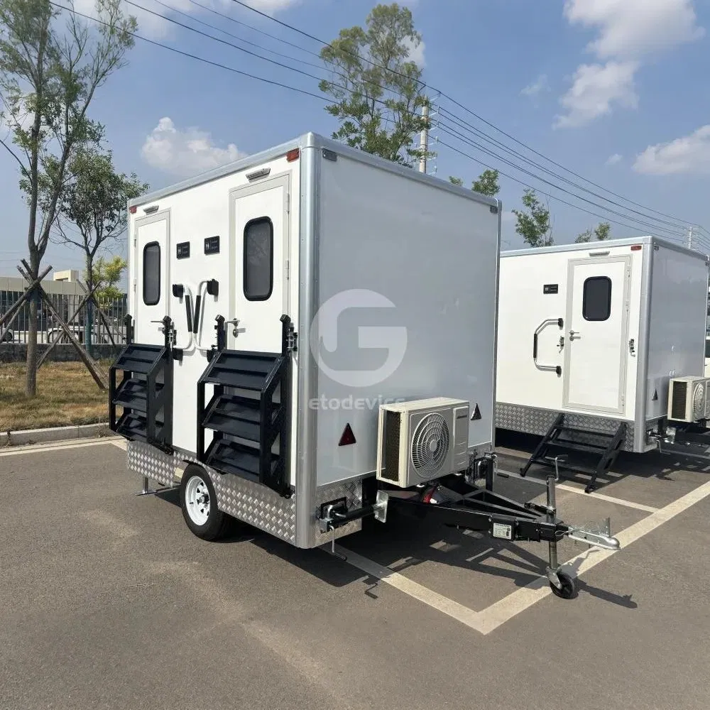 Etotoilettrailer Mobile Outdoor Luxury Portable Bathrooms Restrooms Trailer Portable Camping Toilet