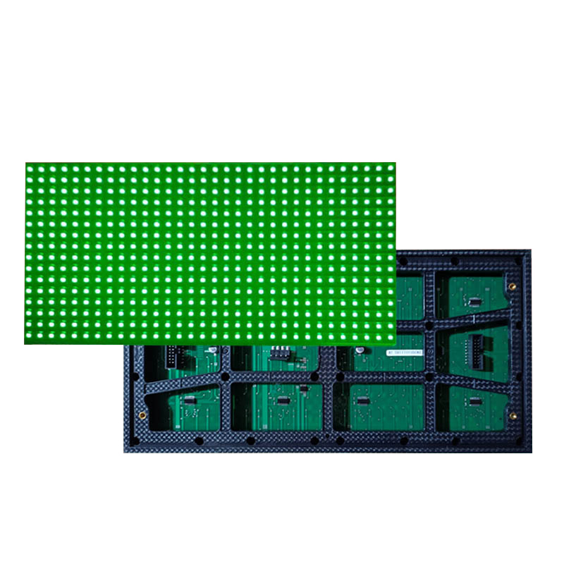 High-Visibility Single Green LED Module Screen for P10 Outdoor Display