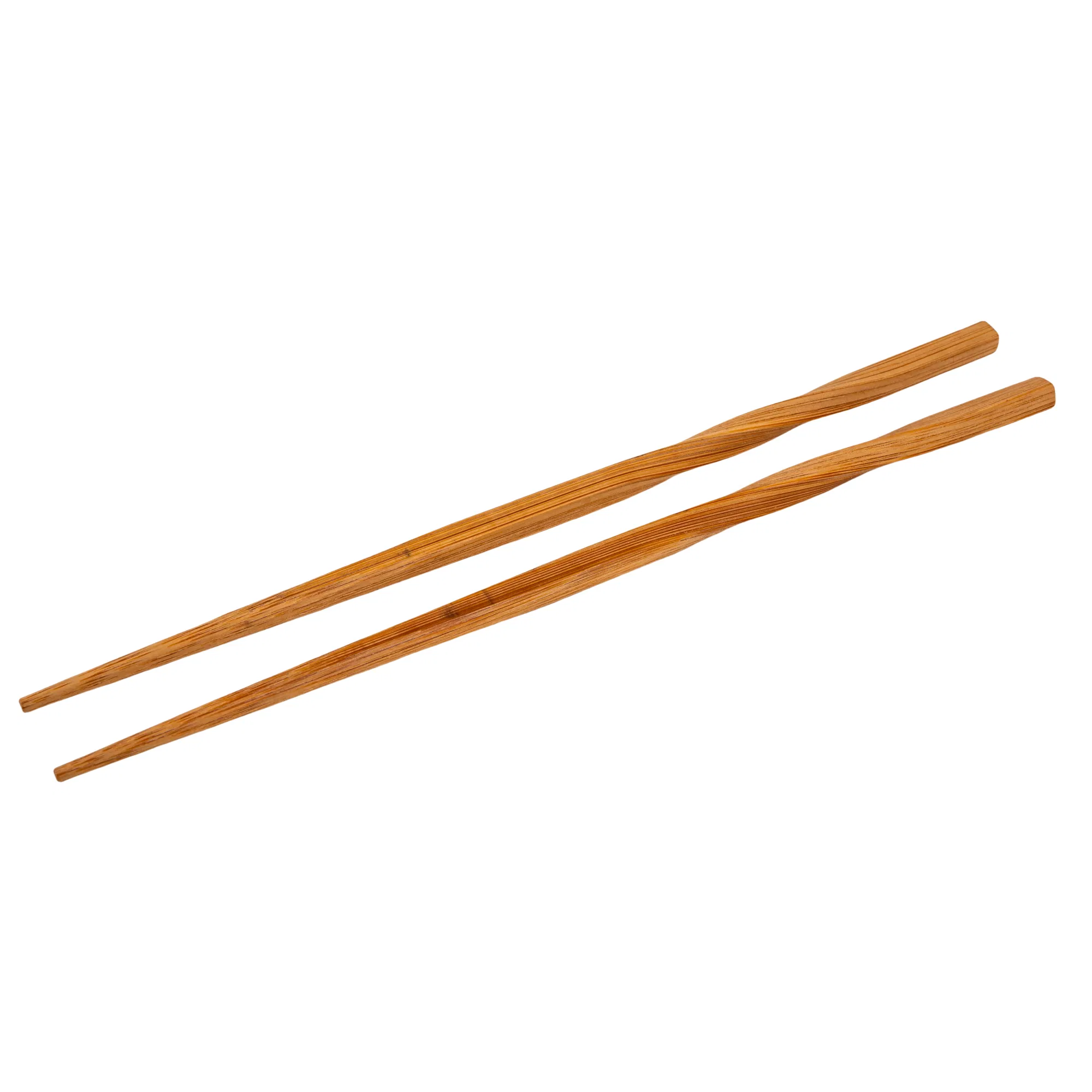 Elegant Lacquered Twisted Bamboo Chopsticks for Stylish Dining
