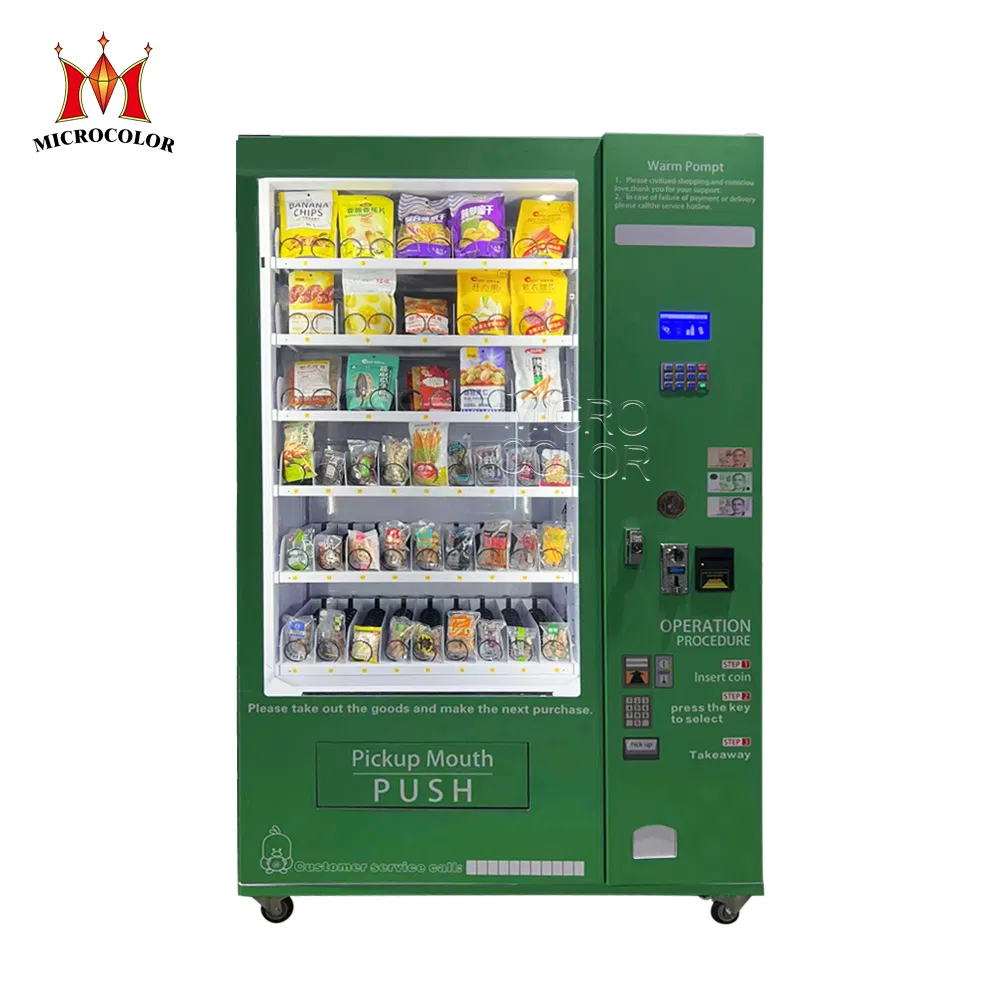 Export Europe Popular Snack Drink Automatic Combo Vending Machine Snack and Drink Hot Food Vending Machine Automatic