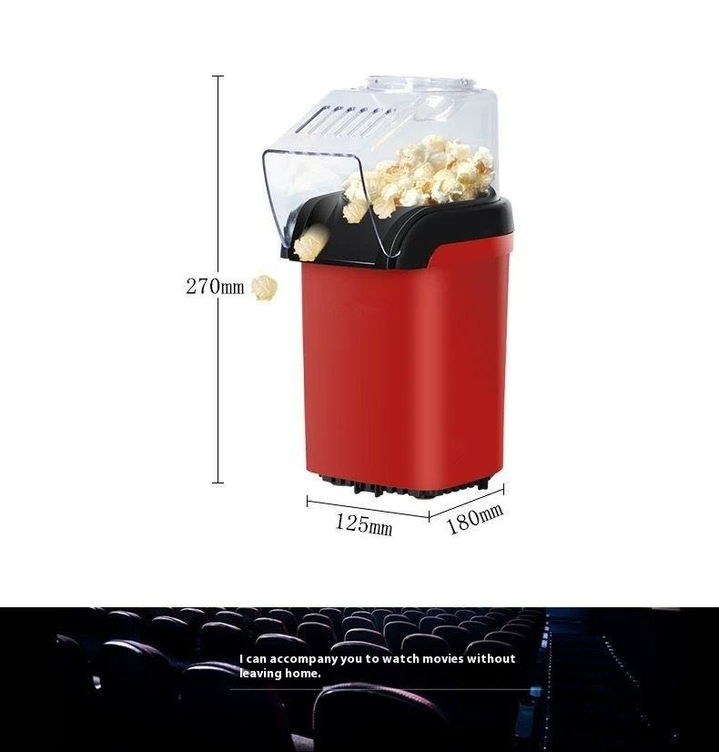 Mini Electric Hot Air Popcorn Maker for Home