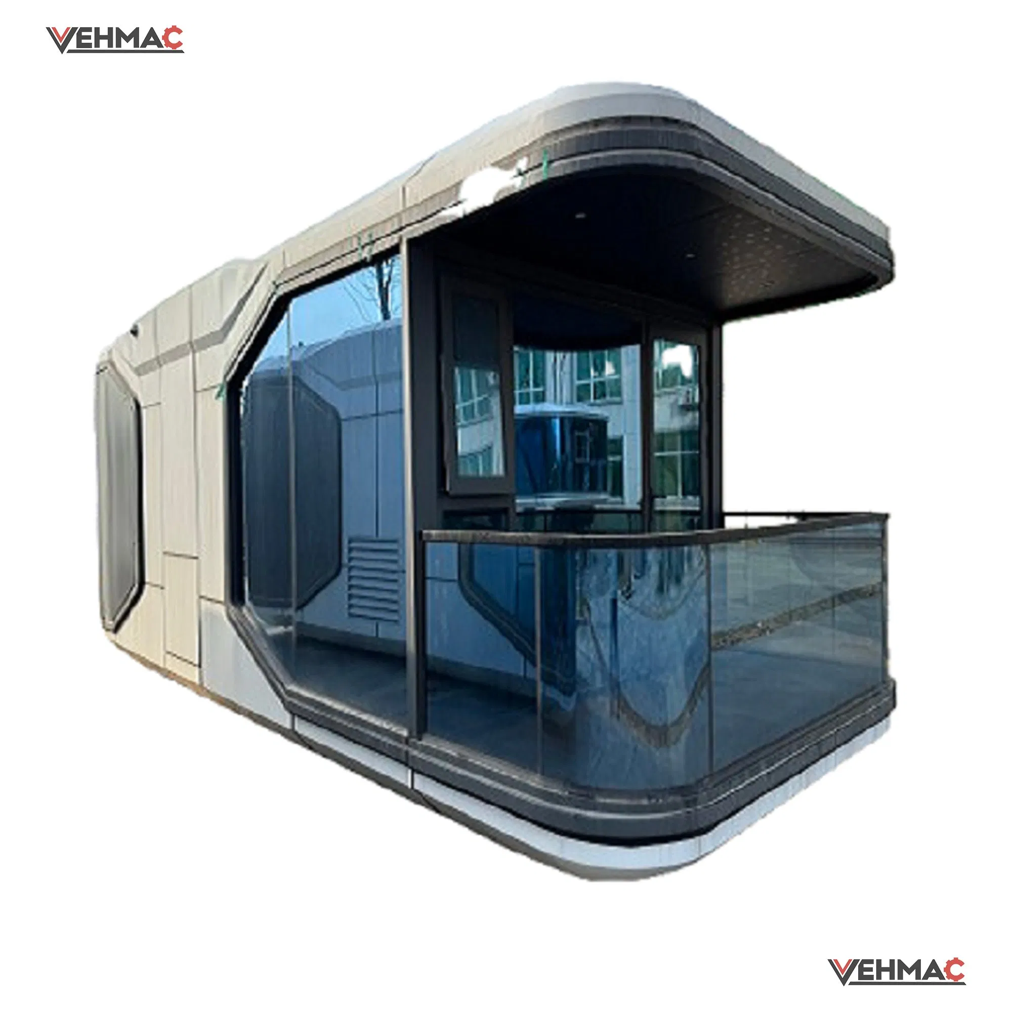 Customized Mobile Tiny House Modern Vacation Hotel Space Capsule with Double Bed for Sale