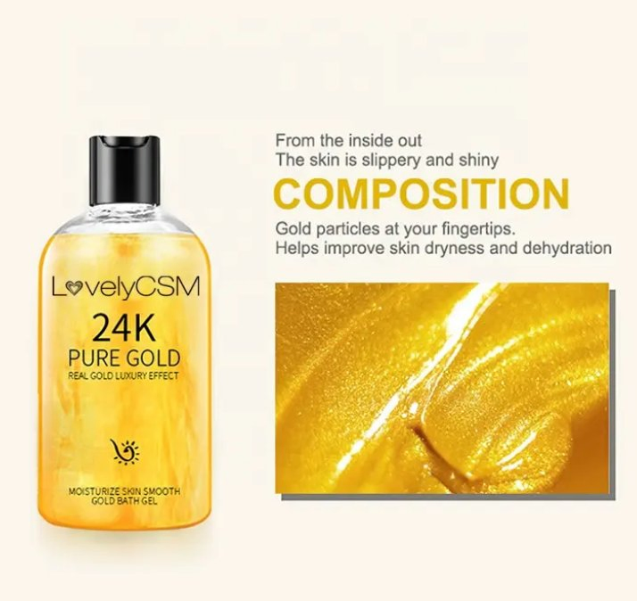 Online Wholesale in Stock Shower Gel 24K Female Men's Liquid Soap Gold Private Label Body Fragrance Hotel Natural Adults Hotel Travel SPA Home Washing Gel