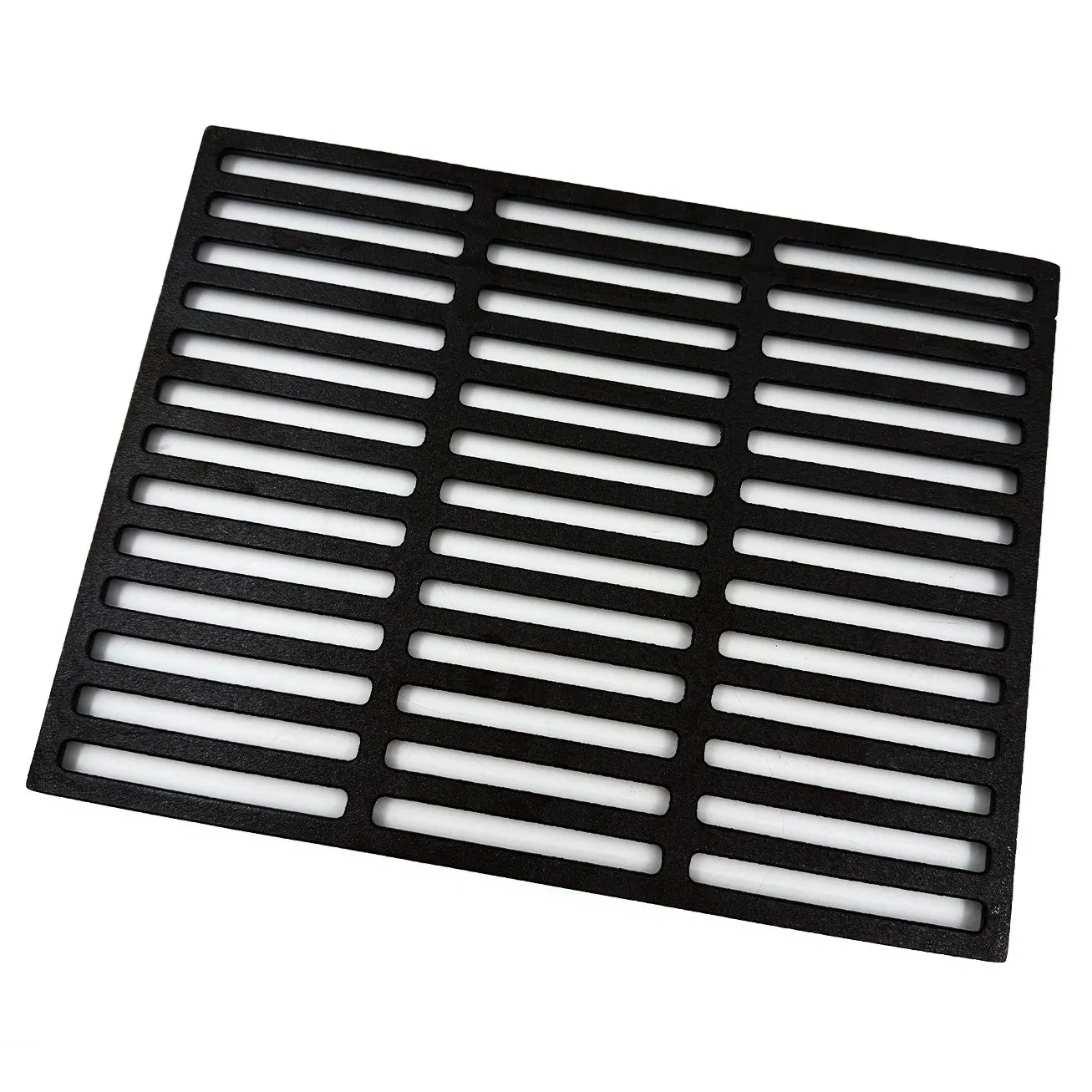 Чугунная решетка для гриля прямоугольная, с антипригарным покрытием