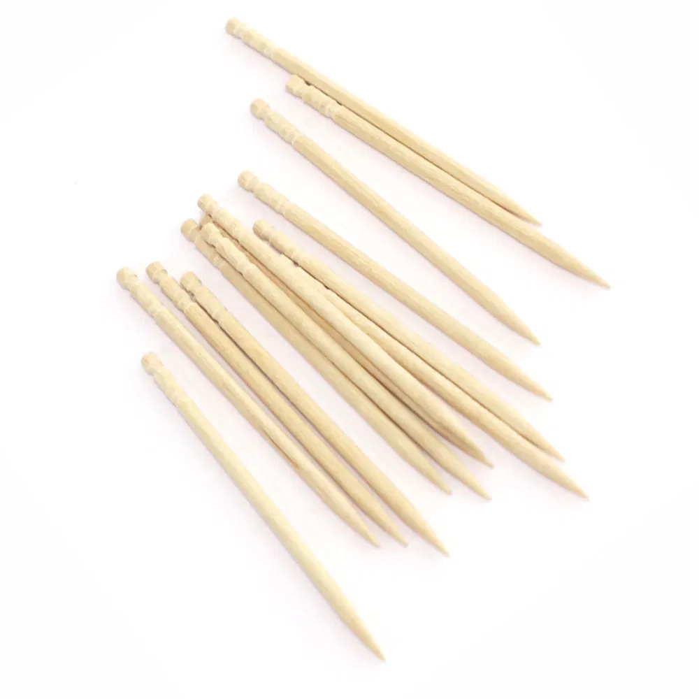 China Factory Disposable Bulk Wooden Toothpicks Natural Wood Material