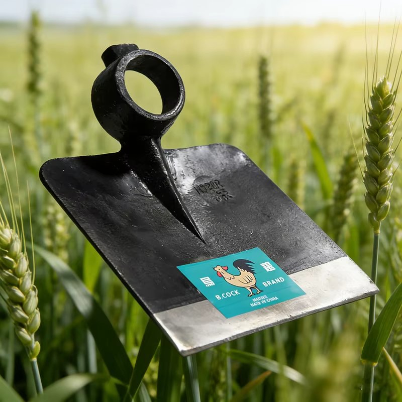 H320 Railway Steel Garden Hoe with Wood Handle 8.27in Blade Durable