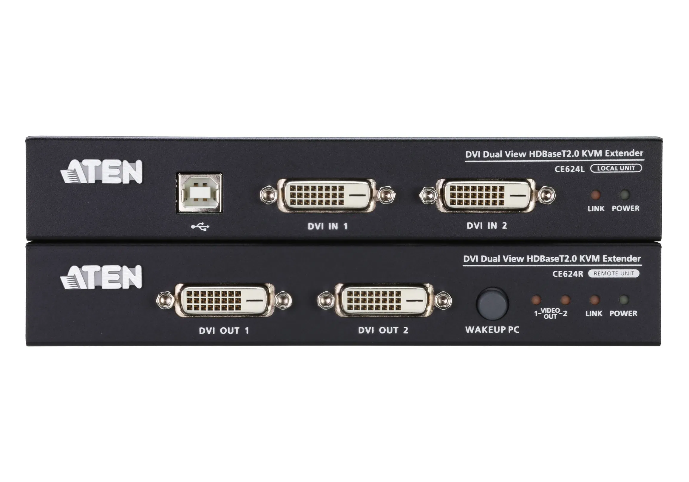 KVM-удлинитель ATEN CE624-AT-Z USB DVI Dual View HDBaseT™ 2.0