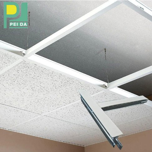 Peida Gold Flat Ceiling T-Grids Suspended