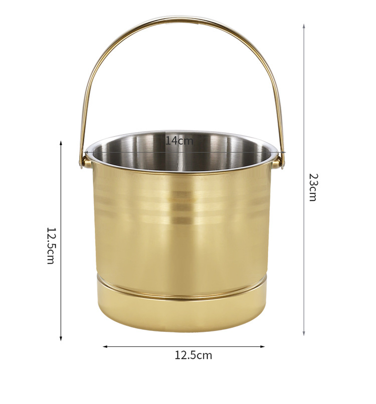 Bar Stainless Steel Champagne Bucket Party Wine and Beer Frozen Ice Bucket