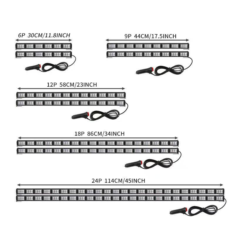 Многофункциональная световая балка 2-в-1 с RGB-подсветкой и стробоскопом