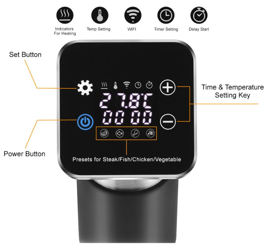 Smart APP Waterproof Low-Temperature Version Sous Vide