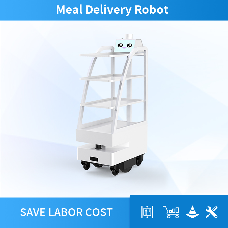 Best Seller Shenzhen Autonomous Intelligent Food/Medicine/Dish/Document/Meal Delivery Robot for Restaurant/Hospital