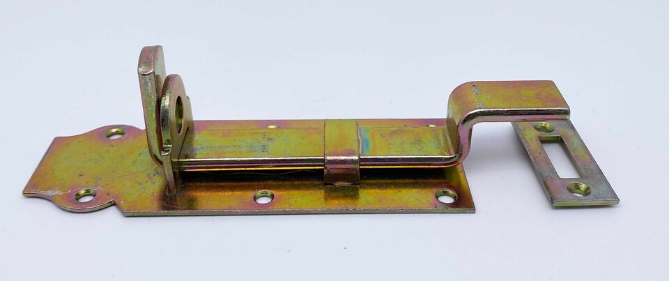 Universal Light Box Latch with a Flat Bolt Designed for Locking Shutters, Doors or Chests