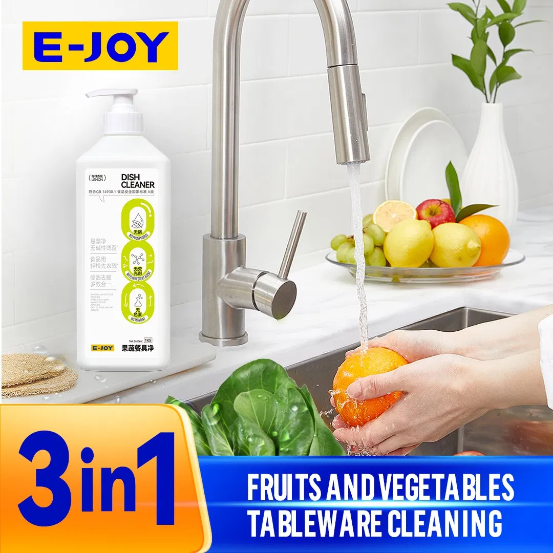 Fruit and Vegetable Tableware Cleaner, a Top-Tier Dishwashing Liquid, Thoroughly Wash Kitchenware and Fresh Produce Safely