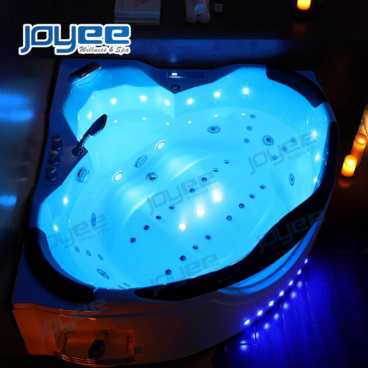 Угловая ванна Joyee Mini с гидромассажем и ТВ для двоих