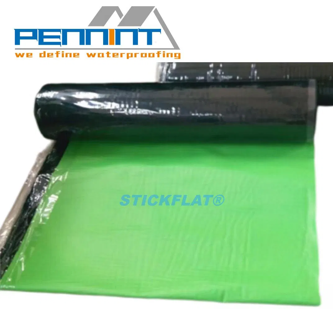 Cross Laminated HDPE Film Self Adhesive Bitumen Waterproof Membrane