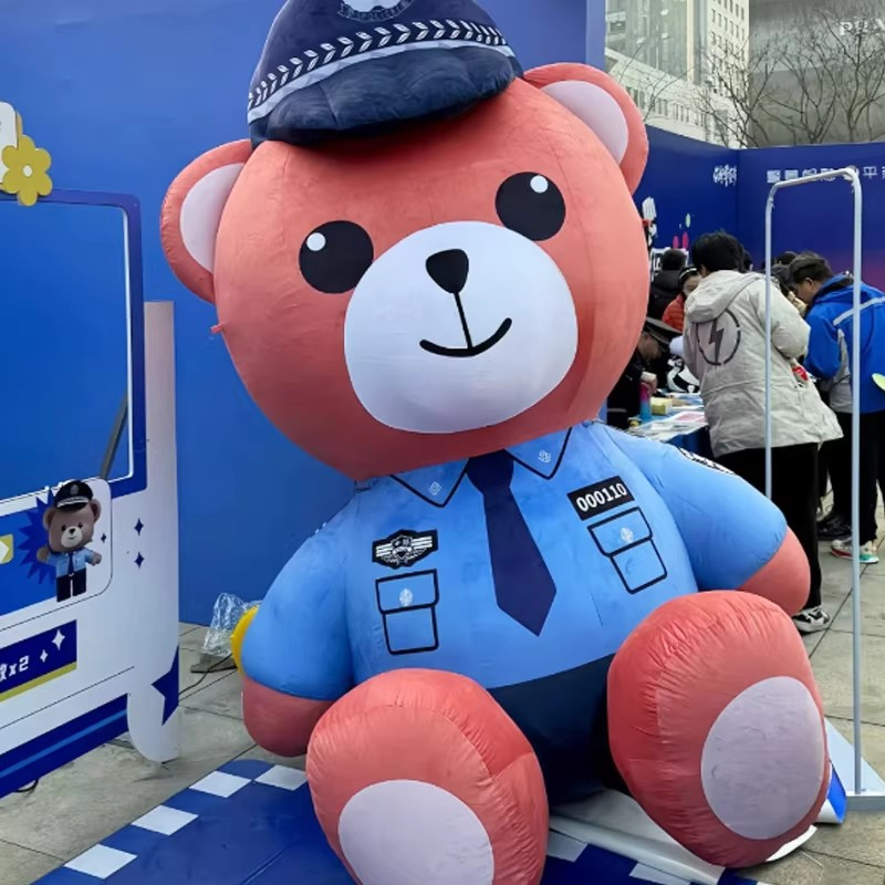 Boyi Bear Inflatable Giant Cartoon Pink Inflatable for Mall Decoration Inflatable Bear